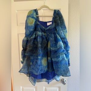 RESERVED Selkie the starry night moonlight dress EUC Size M